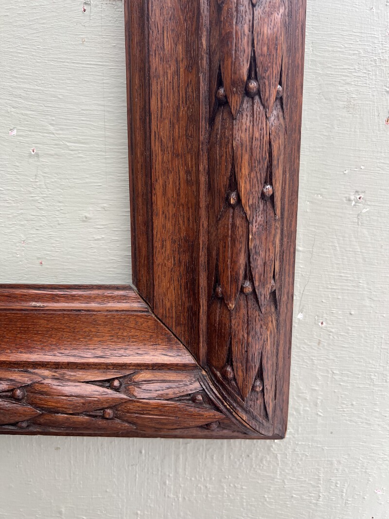Set of 3 oak frames, 1900