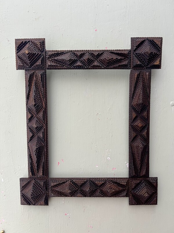Tramp Art frame 19th century
