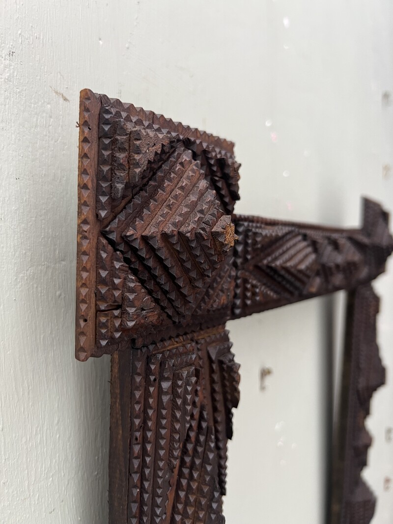 Tramp Art frame 19th century