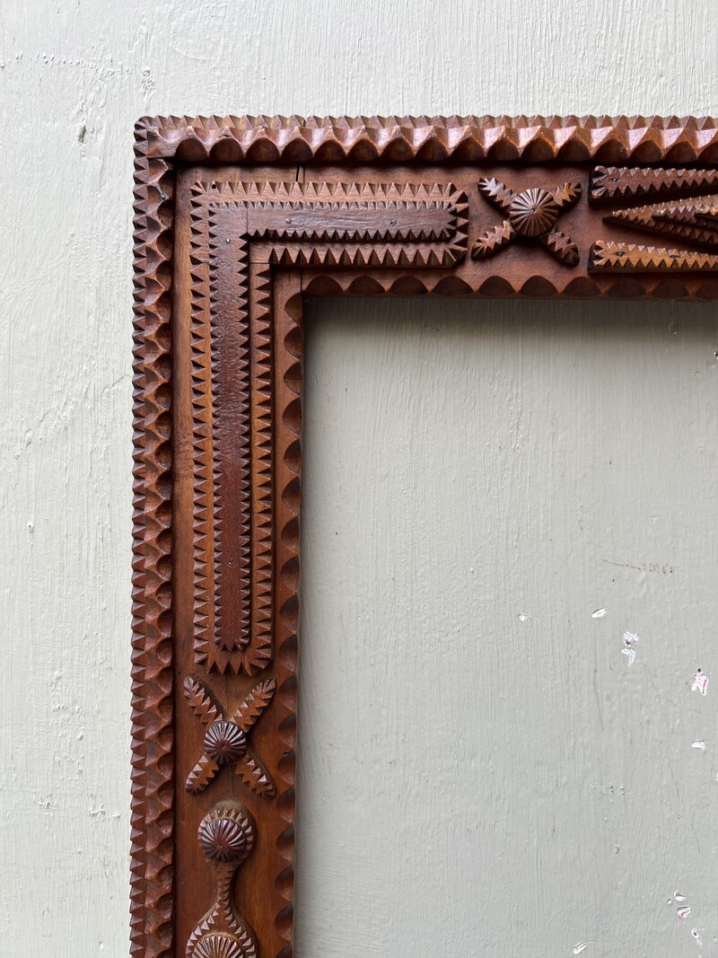 Tramp Art frame 19th century