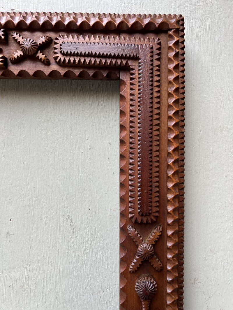 Tramp Art frame 19th century