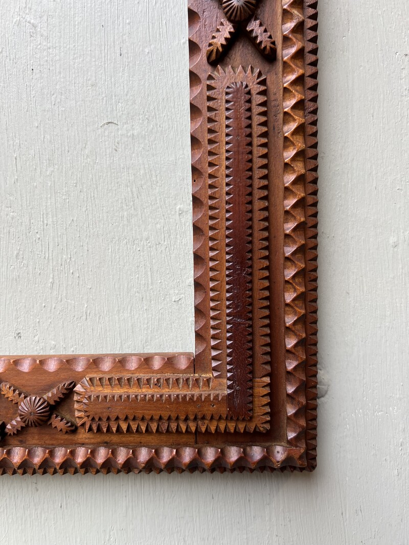 Tramp Art frame 19th century