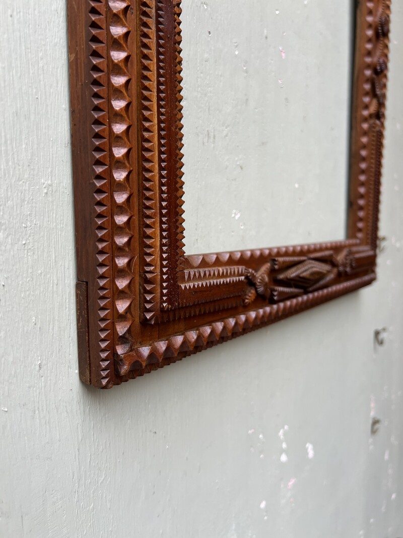 Tramp Art frame 19th century